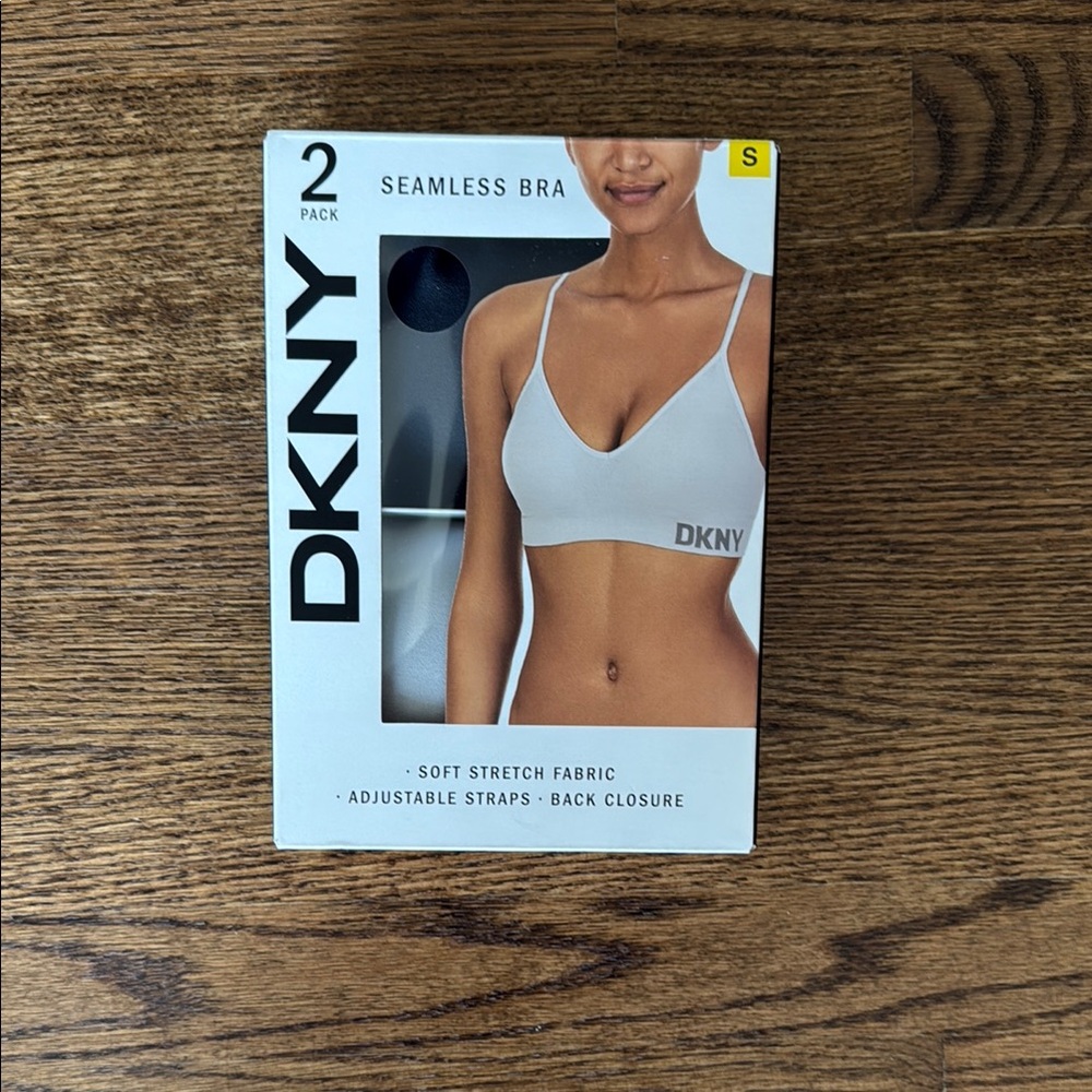 DKNY Women's Seamless Bra 2-Pack - White New in Boz